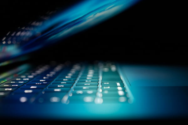 Öppen laptop